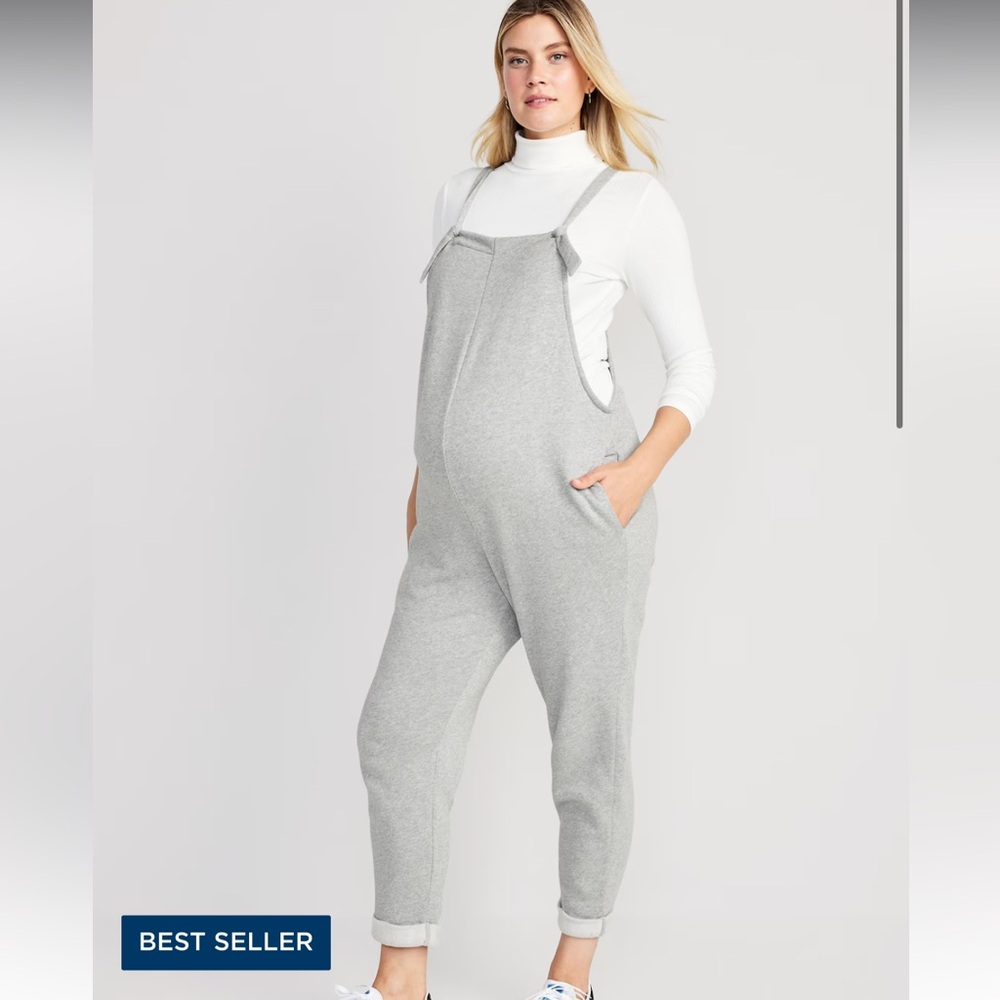 Old Navy Gray Maternity Jumpsuit